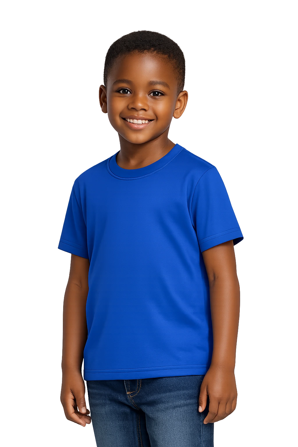 Kids 115g Trilobal Polyester Short-Sleeve T-Shirt