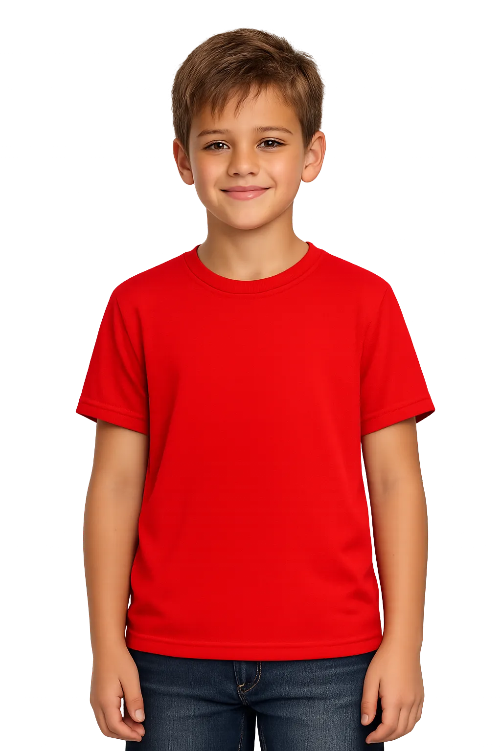 Kids 135g Honeycomb Polyester Short Sleeve T-Shirt