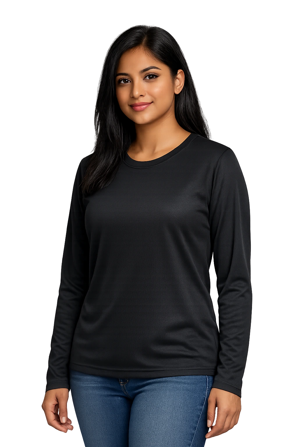 135g Honeycomb Polyester Longsleeve T-Shirt