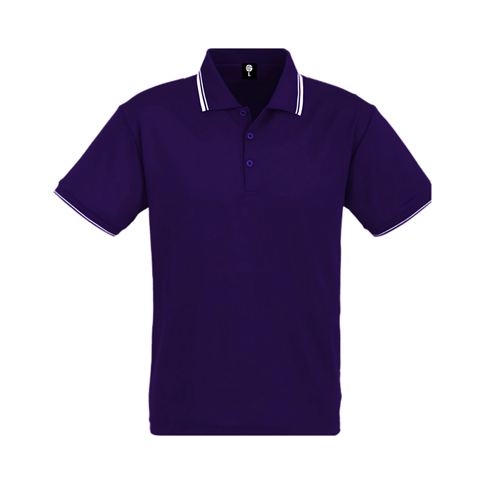 Purple Striped Golf Shirts