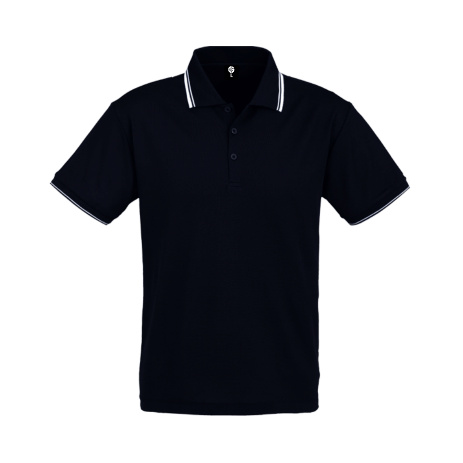 Black Striped Golf Shirt