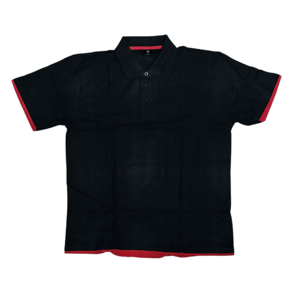 Black/Red Two Tone CGIC Golf Shirt